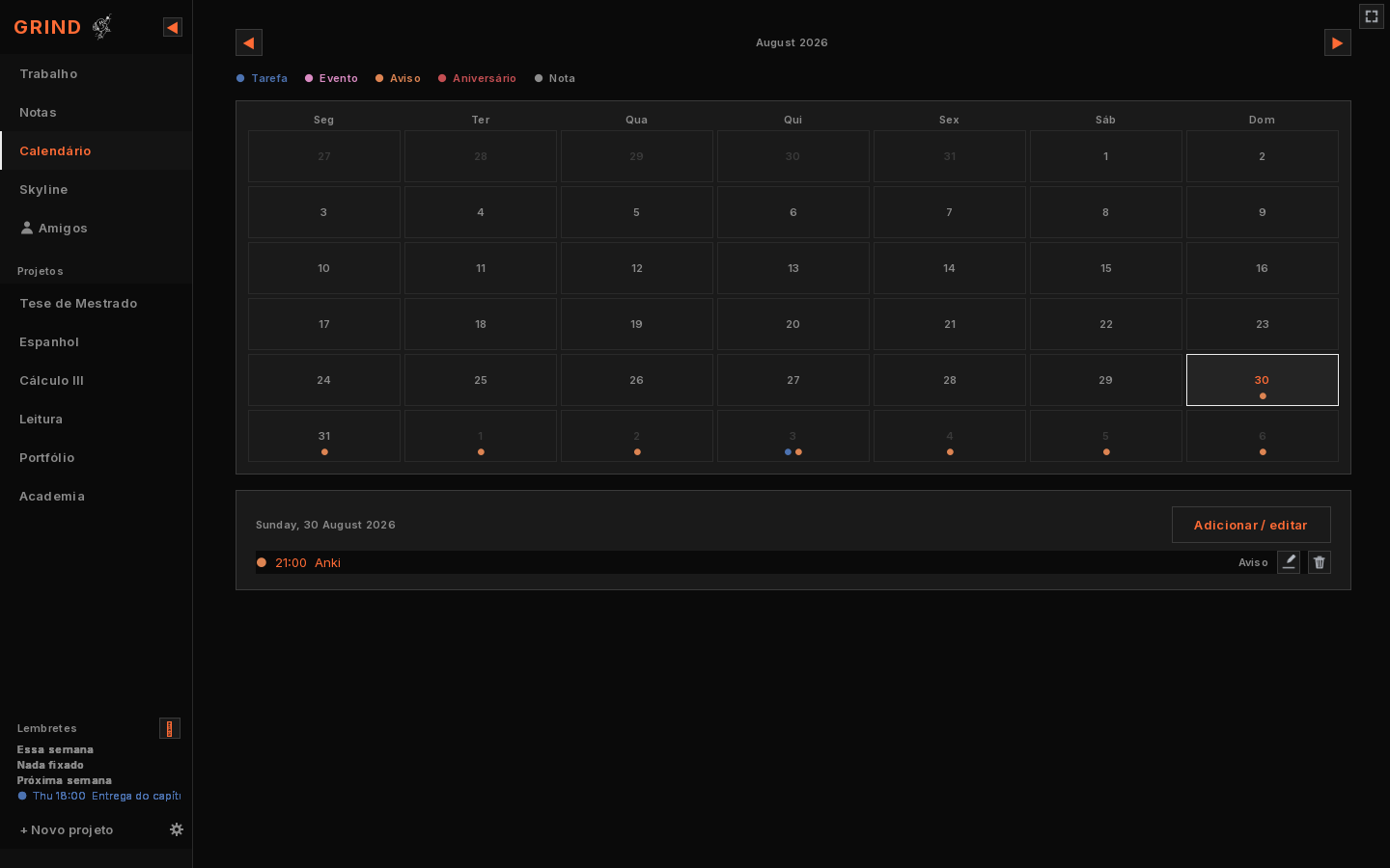 Calendar