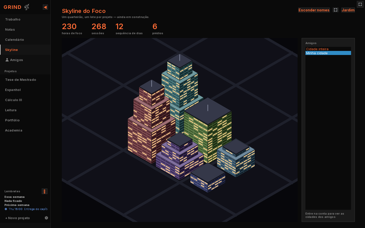 Focus City, one building per project